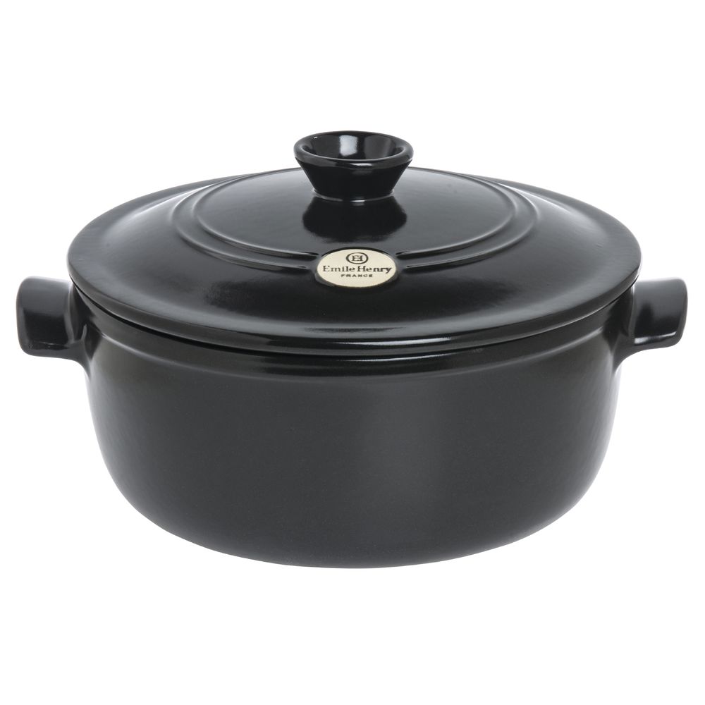 Emile Henry 5.5 Qt. Round Dutch Oven | Charcoal